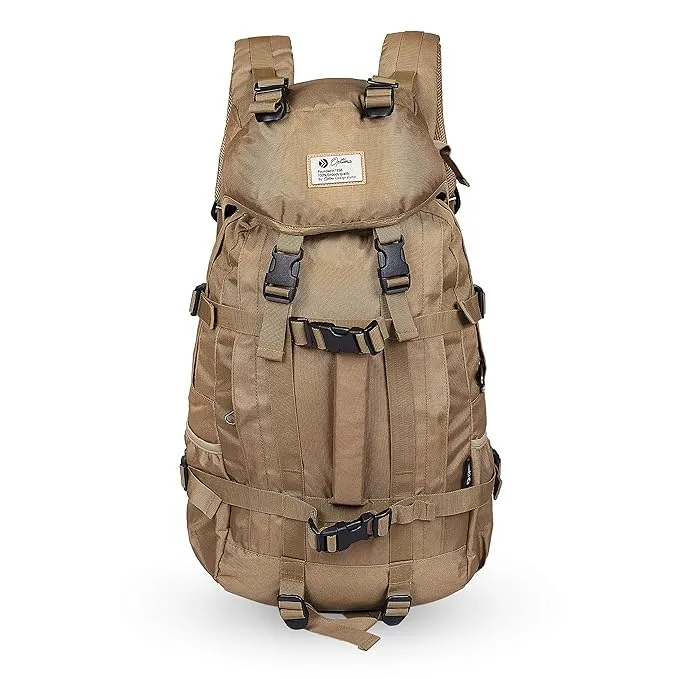 OPTIMA Machine Gun Rucksack Look Anti Theft Backpack 30L Brown